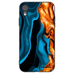 Fekete szilikon tok az alábbi mobiltelefonokra Apple iPhone XR - Gold blue
