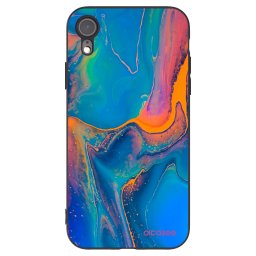 Fekete szilikon tok az alábbi mobiltelefonokra Apple iPhone XR - Rainbow