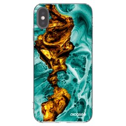 Átlátszó szilikon tok az alábbi mobiltelefonokra Apple iPhone XS Max - Goldsky