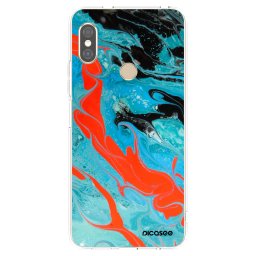 Átlátszó szilikon tok az alábbi mobiltelefonokra Xiaomi Redmi Note 5 Global - Blue Magma