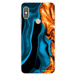Átlátszó szilikon tok az alábbi mobiltelefonokra Xiaomi Redmi Note 5 Global - Gold blue