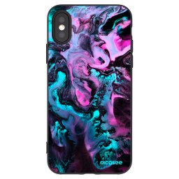 Fekete szilikon tok az alábbi mobiltelefonokra Apple iPhone X/XS - Lean