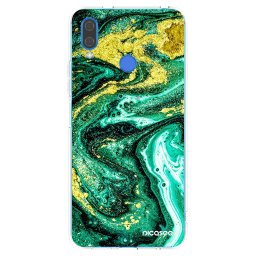 Átlátszó szilikon tok az alábbi mobiltelefonokra Huawei Nova 3i - Green Gold
