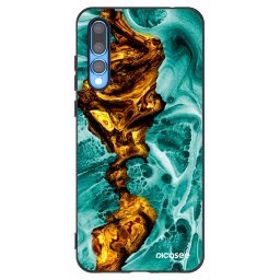 Fekete szilikon tok az alábbi mobiltelefonokra Huawei P20 Pro - Goldsky