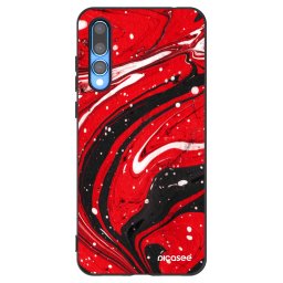 Fekete szilikon tok az alábbi mobiltelefonokra Huawei P20 Pro - Red black
