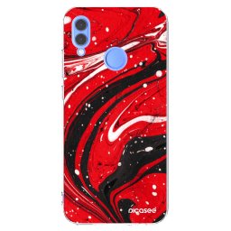 Átlátszó szilikon tok az alábbi mobiltelefonokra Huawei P Smart 2019 - Red black