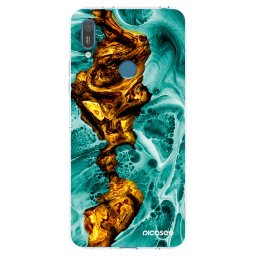 Átlátszó szilikon tok az alábbi mobiltelefonokra Huawei Y7 2019 - Goldsky