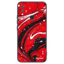 Fekete szilikon tok az alábbi mobiltelefonokra Xiaomi Redmi Note 7 - Red black