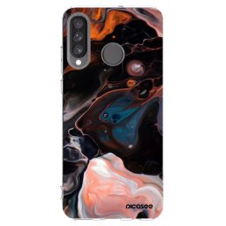 Átlátszó szilikon tok az alábbi mobiltelefonokra Huawei P30 Lite - Cream