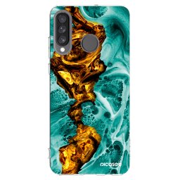 Átlátszó szilikon tok az alábbi mobiltelefonokra Huawei P30 Lite - Goldsky