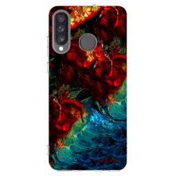 Átlátszó szilikon tok az alábbi mobiltelefonokra Huawei P30 Lite - Universe