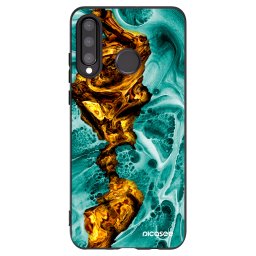 Fekete szilikon tok az alábbi mobiltelefonokra Huawei P30 Lite - Goldsky