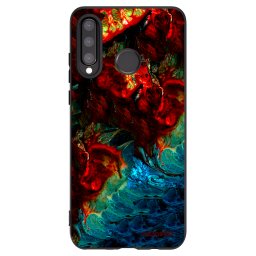 Fekete szilikon tok az alábbi mobiltelefonokra Huawei P30 Lite - Universe