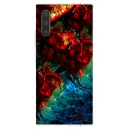 Átlátszó szilikon tok az alábbi mobiltelefonokra Samsung Galaxy Note 10 N970F - Universe