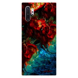 Átlátszó szilikon tok az alábbi mobiltelefonokra Samsung Galaxy Note 10+ N975F - Universe