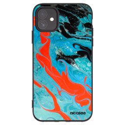 Fekete szilikon tok az alábbi mobiltelefonokra Apple iPhone 11 - Blue Magma