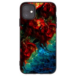 Fekete szilikon tok az alábbi mobiltelefonokra Apple iPhone 11 - Universe