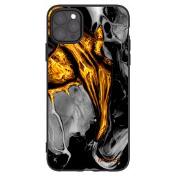 Fekete szilikon tok az alábbi mobiltelefonokra Apple iPhone 11 Pro Max - Black Gold