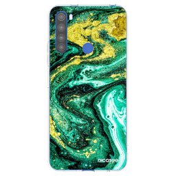 Átlátszó szilikon tok az alábbi mobiltelefonokra Xiaomi Redmi Note 8T - Green Gold
