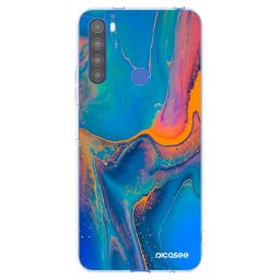 Átlátszó szilikon tok az alábbi mobiltelefonokra Xiaomi Redmi Note 8T - Rainbow