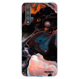 Átlátszó szilikon tok az alábbi mobiltelefonokra Huawei Nova 5T - Cream