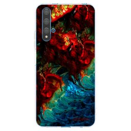 Átlátszó szilikon tok az alábbi mobiltelefonokra Huawei Nova 5T - Universe