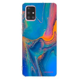Átlátszó szilikon tok az alábbi mobiltelefonokra Samsung Galaxy A71 A715F - Rainbow