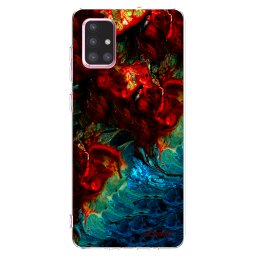 Átlátszó szilikon tok az alábbi mobiltelefonokra Samsung Galaxy A71 A715F - Universe