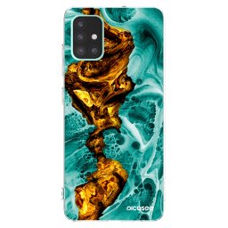 Átlátszó szilikon tok az alábbi mobiltelefonokra Samsung Galaxy A51 A515F - Goldsky