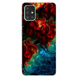 Átlátszó szilikon tok az alábbi mobiltelefonokra Samsung Galaxy A51 A515F - Universe