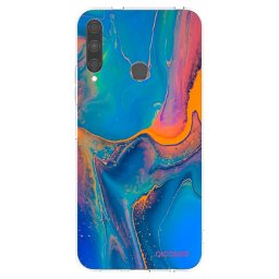 Átlátszó szilikon tok az alábbi mobiltelefonokra Huawei P40 Lite E - Rainbow