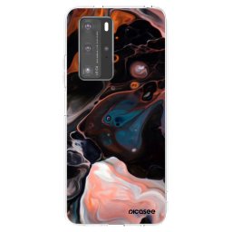 Átlátszó szilikon tok az alábbi mobiltelefonokra Huawei P40 Pro - Cream