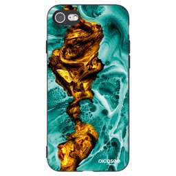 Fekete szilikon tok az alábbi mobiltelefonokra Apple iPhone SE 2020 - Goldsky