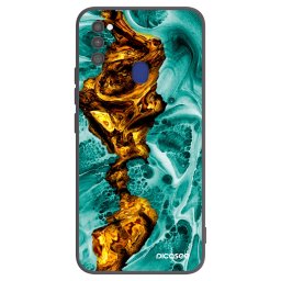 Fekete szilikon tok az alábbi mobiltelefonokra Samsung Galaxy M21 M215F - Goldsky