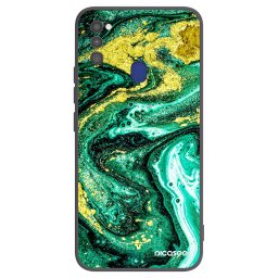 Fekete szilikon tok az alábbi mobiltelefonokra Samsung Galaxy M21 M215F - Green Gold
