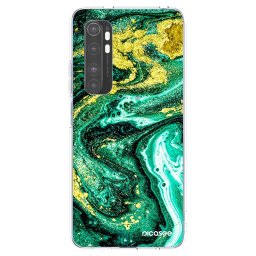 Átlátszó szilikon tok az alábbi mobiltelefonokra Xiaomi Mi Note 10 Lite - Green Gold
