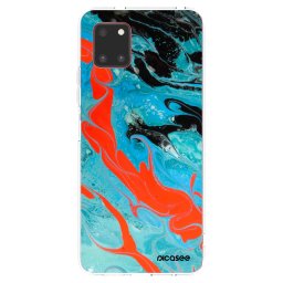 Átlátszó szilikon tok az alábbi mobiltelefonokra Samsung Galaxy Note 10 Lite N770F - Blue Magma
