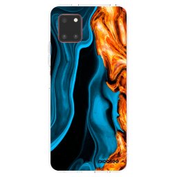 Átlátszó szilikon tok az alábbi mobiltelefonokra Samsung Galaxy Note 10 Lite N770F - Gold blue