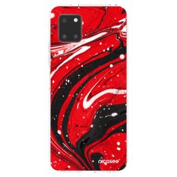 Átlátszó szilikon tok az alábbi mobiltelefonokra Samsung Galaxy Note 10 Lite N770F - Red black