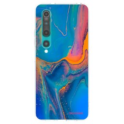 Átlátszó szilikon tok az alábbi mobiltelefonokra Xiaomi Mi 10 - Rainbow