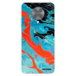 Átlátszó szilikon tok az alábbi mobiltelefonokra Xiaomi Poco F2 Pro - Blue Magma