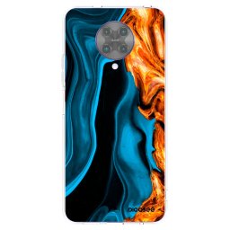 Átlátszó szilikon tok az alábbi mobiltelefonokra Xiaomi Poco F2 Pro - Gold blue