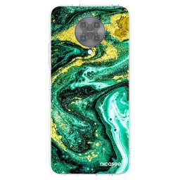 Átlátszó szilikon tok az alábbi mobiltelefonokra Xiaomi Poco F2 Pro - Green Gold