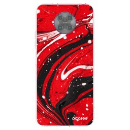 Átlátszó szilikon tok az alábbi mobiltelefonokra Xiaomi Poco F2 Pro - Red black