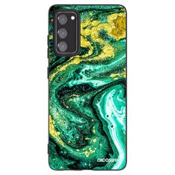 Fekete szilikon tok az alábbi mobiltelefonokra Samsung Galaxy S20 FE - Green Gold