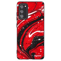 Fekete szilikon tok az alábbi mobiltelefonokra Samsung Galaxy S20 FE - Red black
