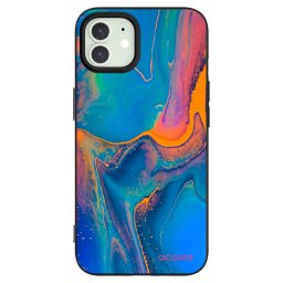 Fekete szilikon tok az alábbi mobiltelefonokra Apple iPhone 12 - Rainbow
