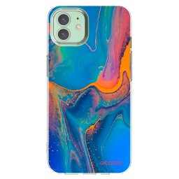 Átlátszó szilikon tok az alábbi mobiltelefonokra Apple iPhone 12 Pro - Rainbow