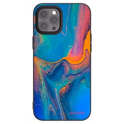 Fekete szilikon tok az alábbi mobiltelefonokra Apple iPhone 12 Pro Max - Rainbow