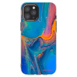 Átlátszó szilikon tok az alábbi mobiltelefonokra Apple iPhone 12 Pro Max - Rainbow